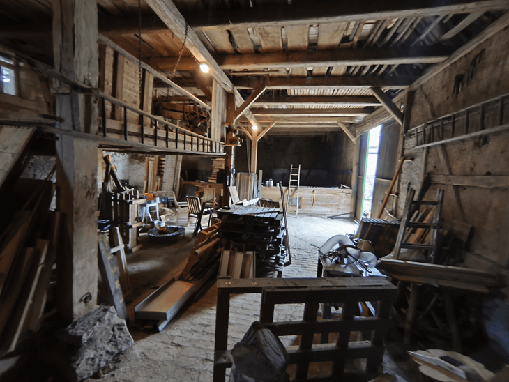 Scheunenteam gGmbH Bild: Aufnahme des unteren Bereich der Scheune