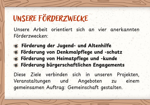 Scheunenteam gGmbH Bild: Unser Förderzwecke als gemeinnützige GmbH