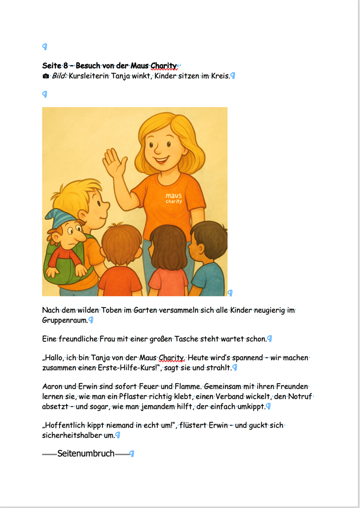 Spielerischer Erste Hilfe Kurs in der Kita