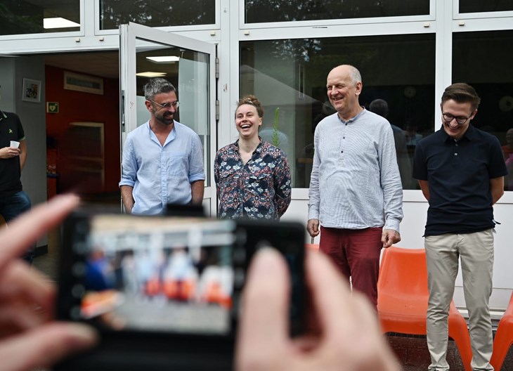 Ehrenamtliche der BV Stottern & Selbsthilfe bei einem Fest.