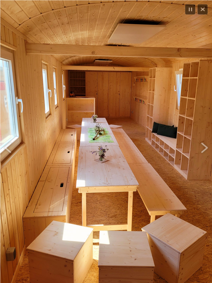 Zeltplatz Friedensau gGmbH Bild: Innenansicht - Gläsernes Waldzimmer (beispielhaft)