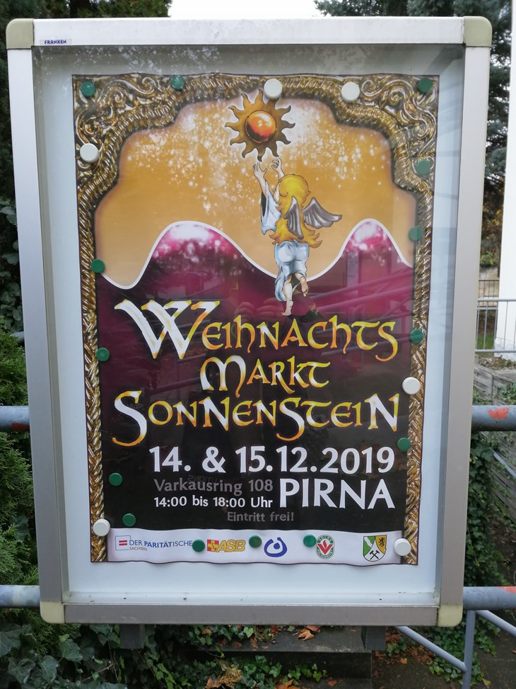 Plaket Sozialer Weihnachtsmarkt Pirna 2019