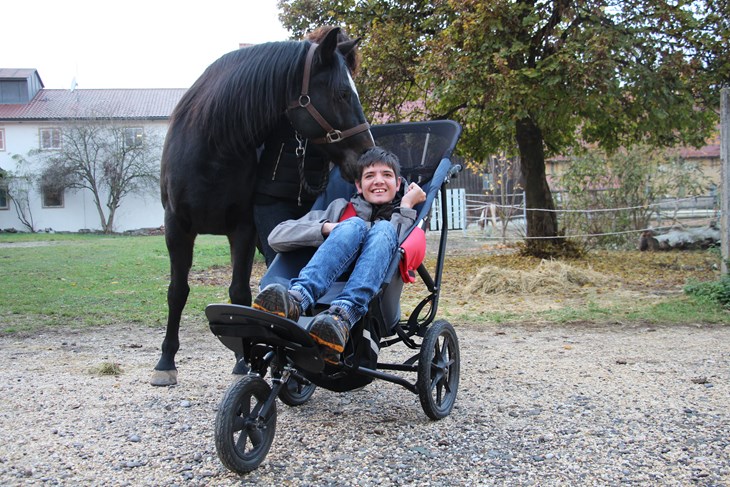Pferd Josef "Das riecht toll!"